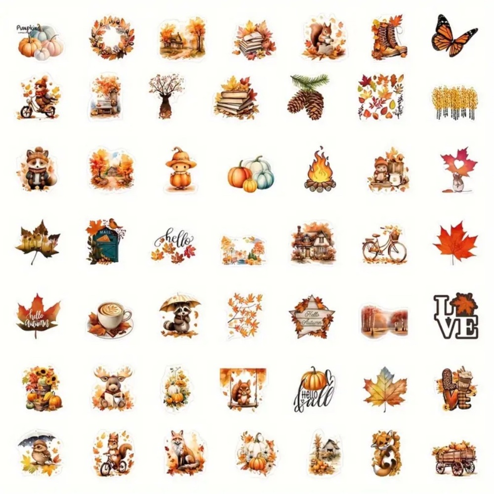 50pc Autumn Stickers - Picture 5 of 5
